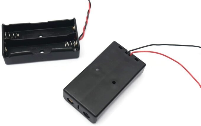 2 x AA Battery Back To Back Holder Case - Image 2