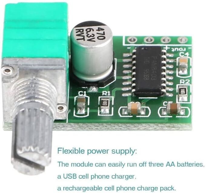 Sg Flash Digital Amplifier Audio Board Stereo Class D, 5v, 12v, 24v Sound Recorder And Sound Circuit Electronic Hobby Kit - Image 4