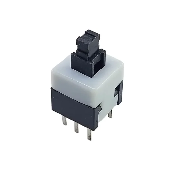 DPDT Push button switch self locking 6 pin